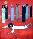 Station 9 : Jésus tombe pour la troisième fois - Chemin de croix